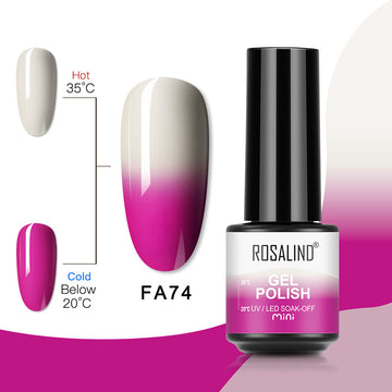 ROSALIND 80 Colors Mini Soak Off Gel Polish Bright For Nail Art Design LED/UV Lamp SKU FA74